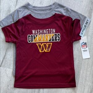 Gray Commanders Kids Short Sleeve Tee